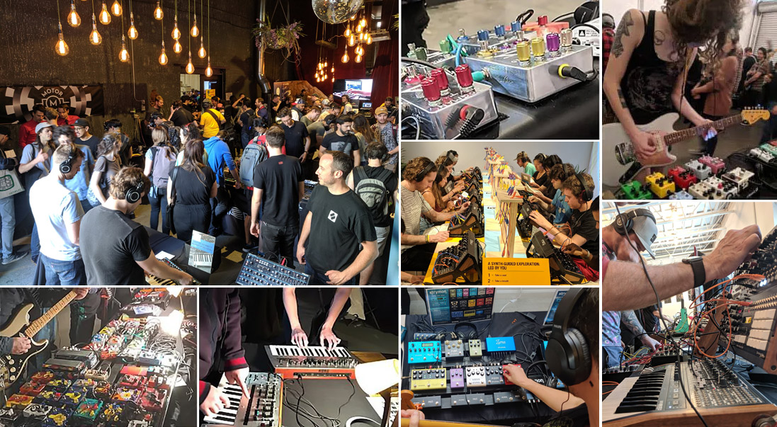 Portland Synth and Pedal Expo collage